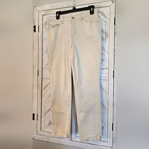 Nicole Miller Off-White Denim Pants